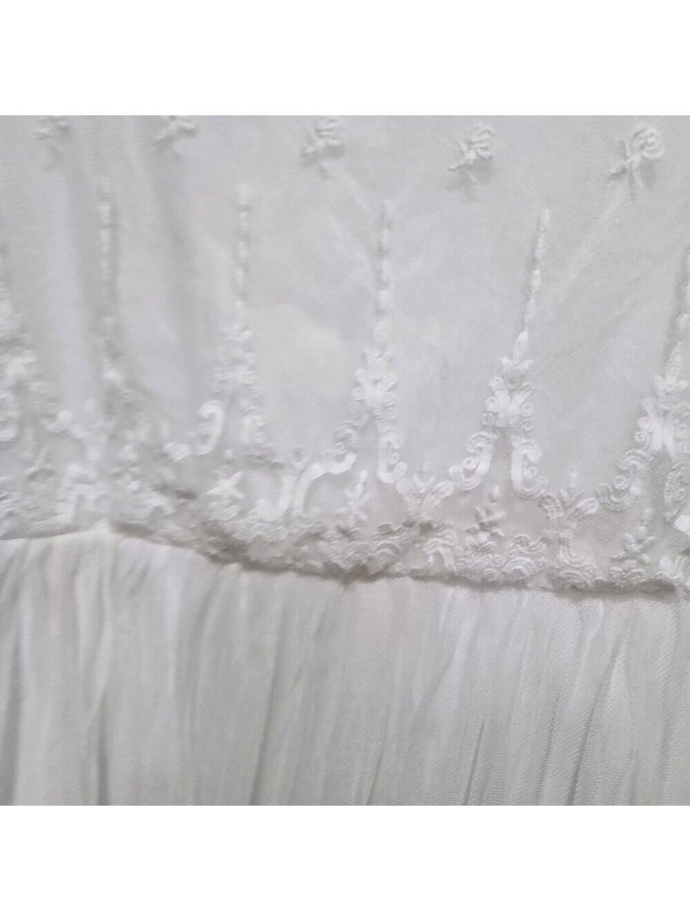 Torrid White Embroidered Tulle Fit & Flare Midi Dress Size 16 - Picture 9 of 15